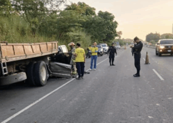 Conductor muere tras colisionar contra un camión 