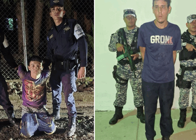 Capturan a dos pandilleros culpables de un homicidio en Tamanique