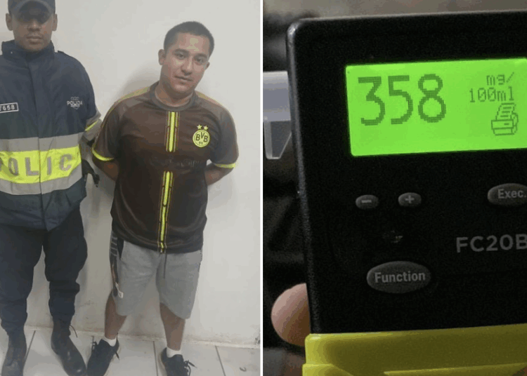Conductor con 358° de alcohol provoca fuerte accidente 