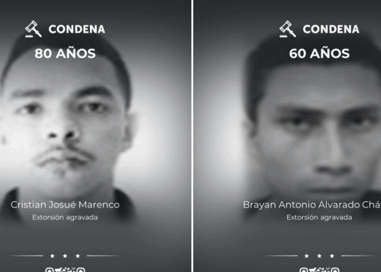 Condenan a pandilleros por extorsión agravada