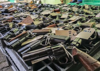 Armas decomisadas serán destruidas: fueron utilizadas en delitos