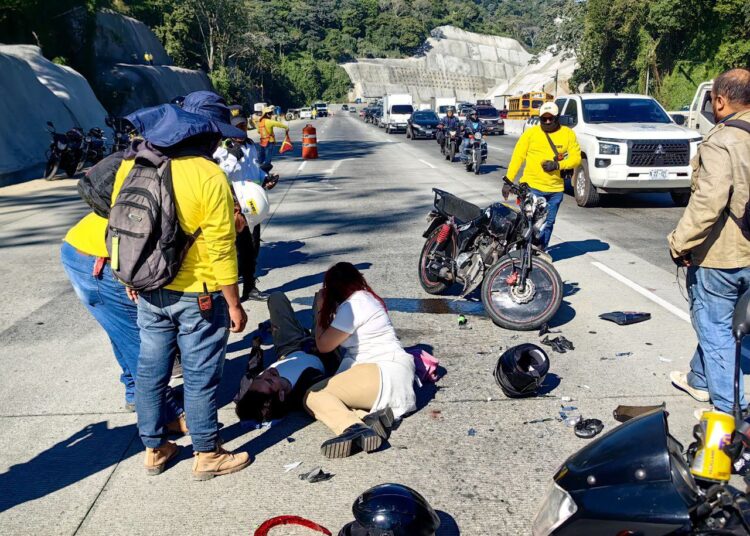 Accidente de tránsito involucran a motociclistas en carretera Panamericana