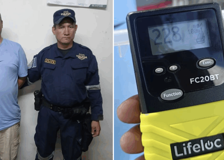 Capturan a conductor de microbús ebrio que lesionó a motociclista 