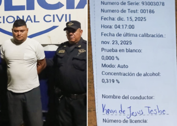 Detienen conductor con 319∘ de alcohol tras chocar vehículo estacionado