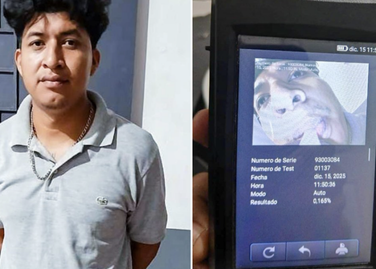 Conductor ebrio impacta vehículo estacionado en Santiago de María