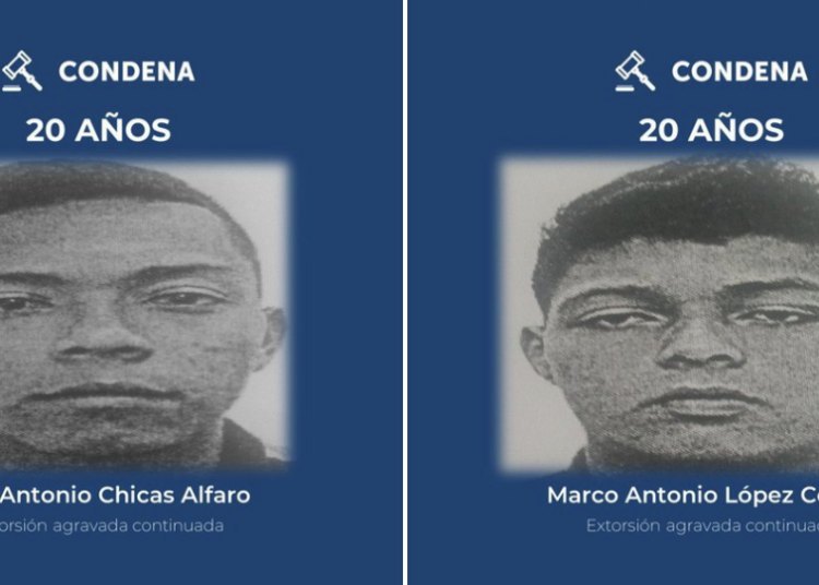 Condenan a pandilleros por extorsión y drogas 