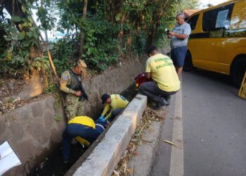 Peatón resulta lesionado tras ser atropellado y caer en una cuneta 