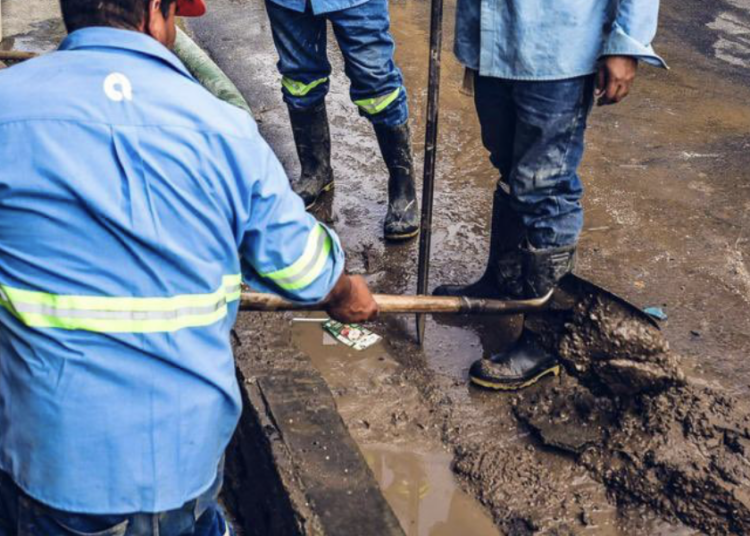ANDA repara fuga de agua potable en el barrio San Jacinto 