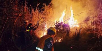 Fuerza Armada sofoca incendio de maleza en La Unión