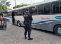 PNC despliega dispositivo de seguridad en paradas de buses