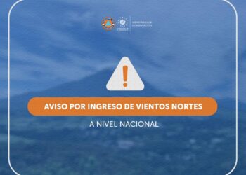 Emiten aviso nacional por ingreso de Vientos Nortes