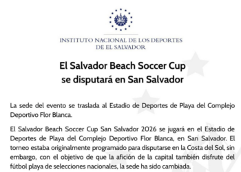 San Salvador será sede del Beach Soccer Cup 