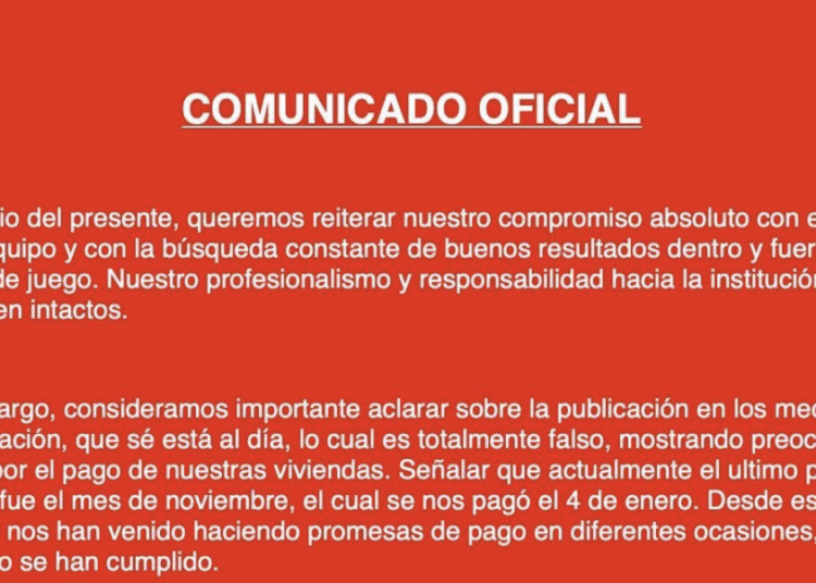 Jugadores y personal del FAS reportan retrasos salariales