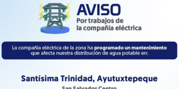 Anuncian deficiencia temporal de agua en Ayutuxtepeque 