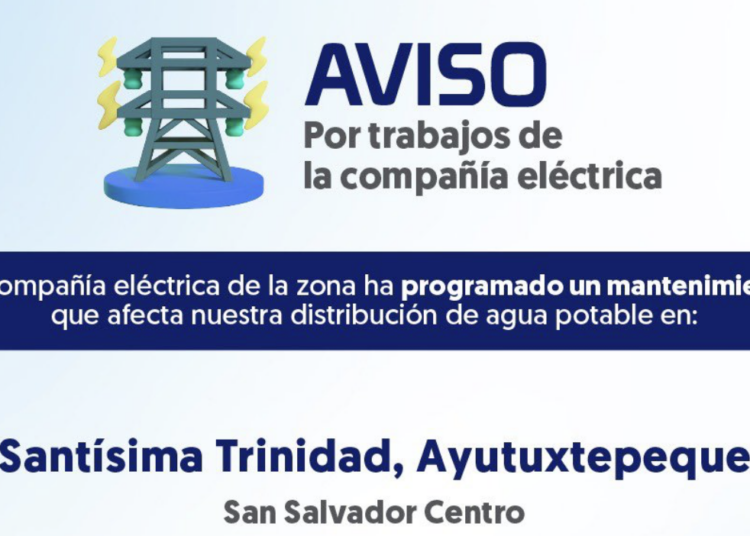 Anuncian deficiencia temporal de agua en Ayutuxtepeque 