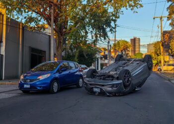 Reportan accidente de tránsito en la colonia San Benito