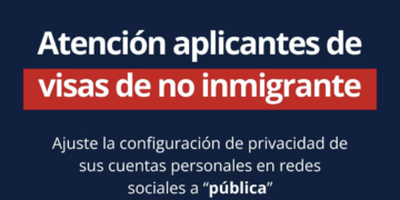 EE. UU. amplía revisión de redes sociales para solicitantes