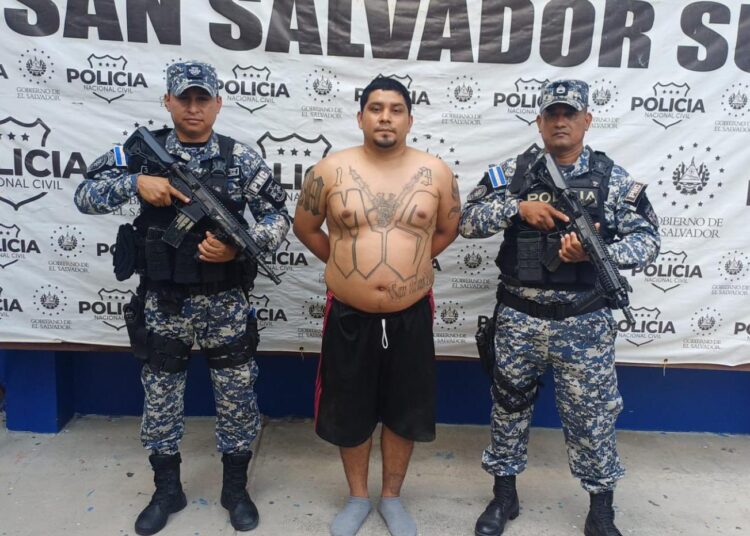 Capturan a peligroso gatillero de la MS-13