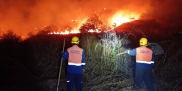 Sofocan incendio forestal en Metapán