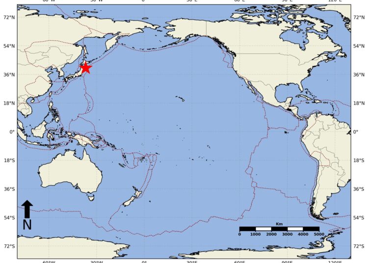 Descartan amenaza de tsunami para El Salvador tras sismo en Japón