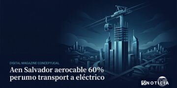 Obras del aerocable de San Salvador alcanzan el 60 % de avance con la instalación de torres