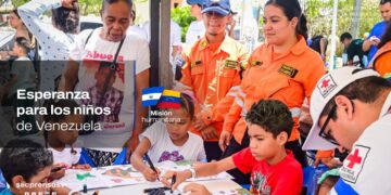 Misión humanitaria de El Salvador realiza actividades recreativas y de salud para la niñez en Venezuela