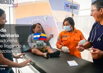 Misión humanitaria de El Salvador brinda atención médica en hospital de campaña