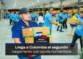 Arriba a Colombia el segundo cargamento de ayuda humanitaria enviado por el Presidente Nayib Bukele