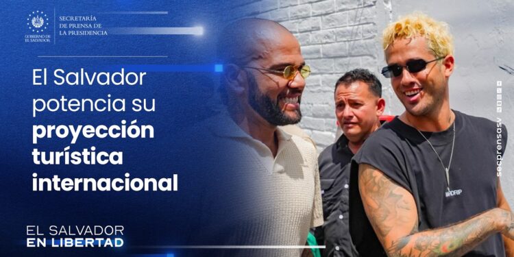 Dani Alves y Mr. Drip resaltaron la visión del Presidente Nayib Bukele para transformar el país