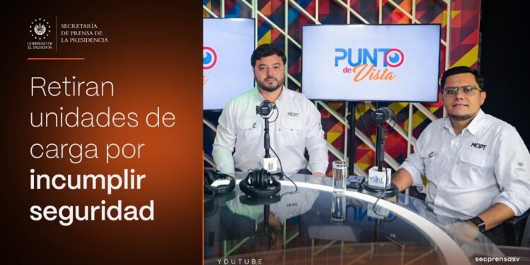 Gobierno del Presidente Nayib Bukele saca de circulación más de 30 unidades del transporte de carga
