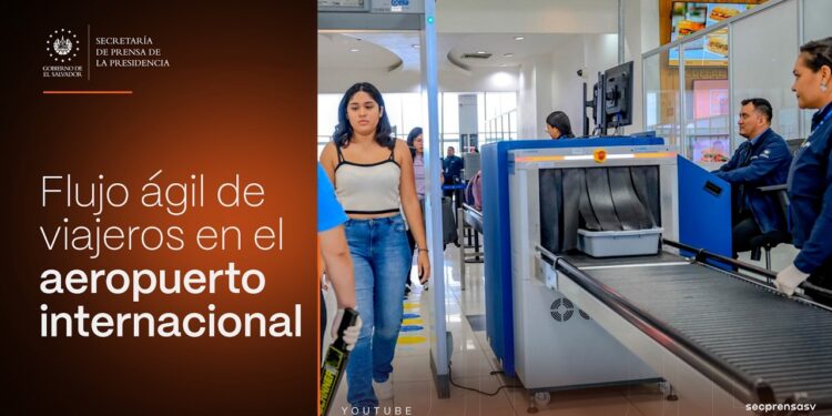 Gobierno del Presidente Bukele implementa sistema para agilizar flujo de viajeros en aeropuerto