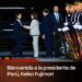 Presidente de Perú, Keiko Fujimori, arriba al país como parte de su visita oficial